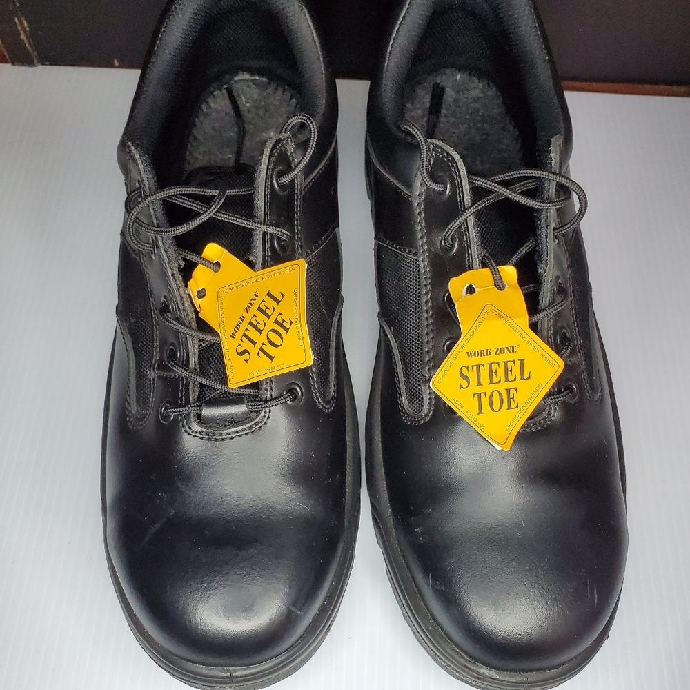 WorkZone Size 14 Steel Toe Slip Resistant Shoes